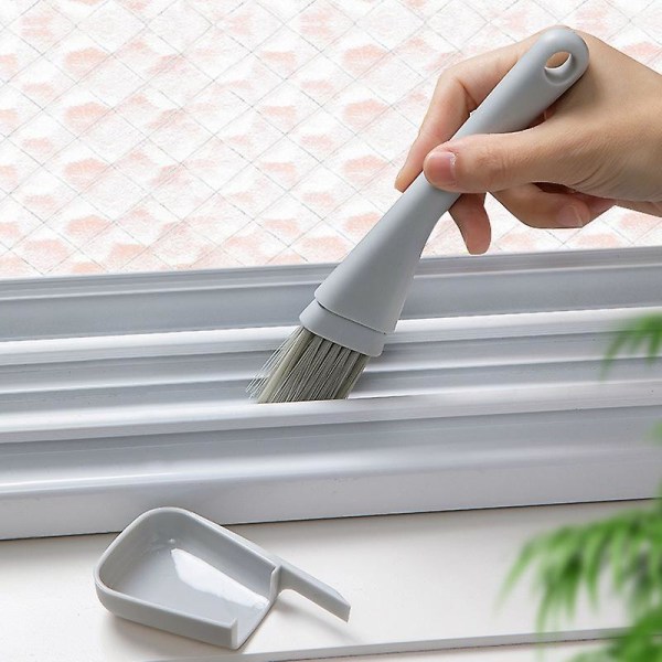 Rengjøringsvindusbørste med sprekkbørste, vinduskarmrengjøringsverktøy-kreativt rengjøringsbørste for dører og vindusrenne, håndholdt verktøy for rengjøring av sprekker