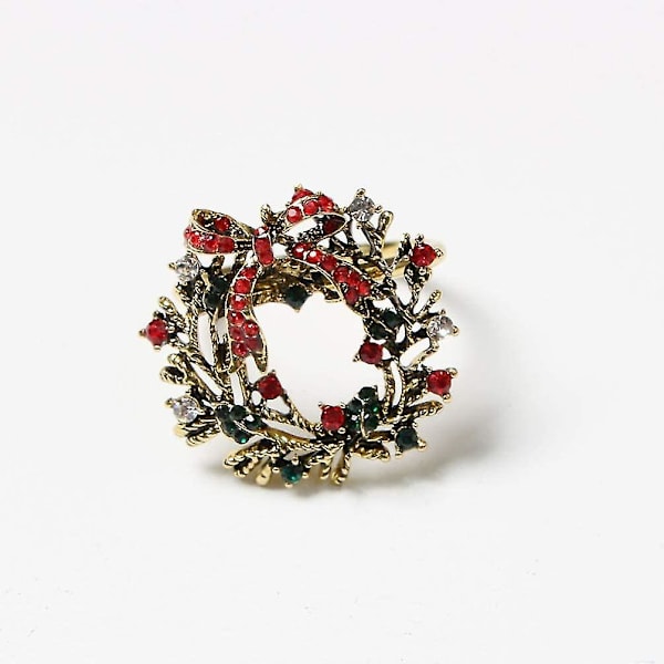 Rings Julservietthållare Semester Servett Ring Cirkel För Jul Thanksgiving Festtillbehör ( 12pcsgold )