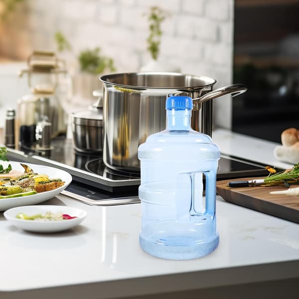 Portable 5L Thickened PC Water Container with Handle Large Capacity Pure Water Bucket