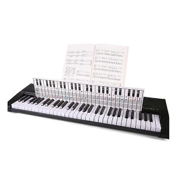 61 Keys 88 Keys Piano Keyboard Reference Chart Five Lines Piano Reference Chart Electronic Piano Finger