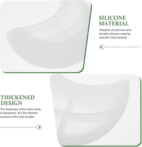 DIY Silikone Måneformet Harpiksform til Epoxypladefremstilling, Kreativ Opbevaringsbakkeform