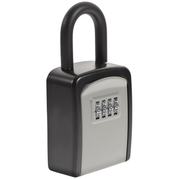 Utendørs låseboks brannsikker veggmontert låseboks liten skapboks nøkkelboks svart 15X7.2cm Black 15X7.2cm