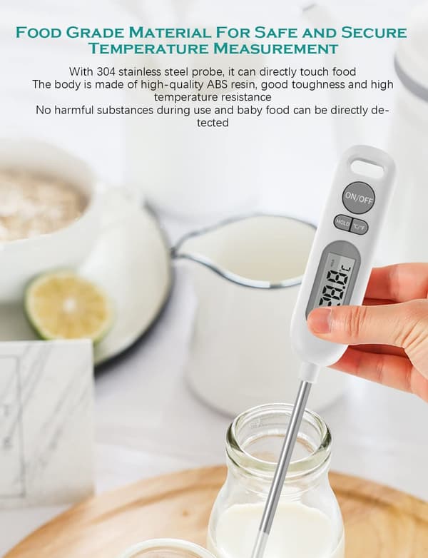 Digitalt mattermometer, hurtiglesende kjøkkentermometer