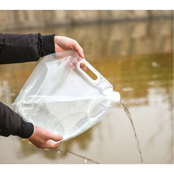 4-pack Utomhus 10L Självkörande Camping Resa Bärbar Vattenpåse