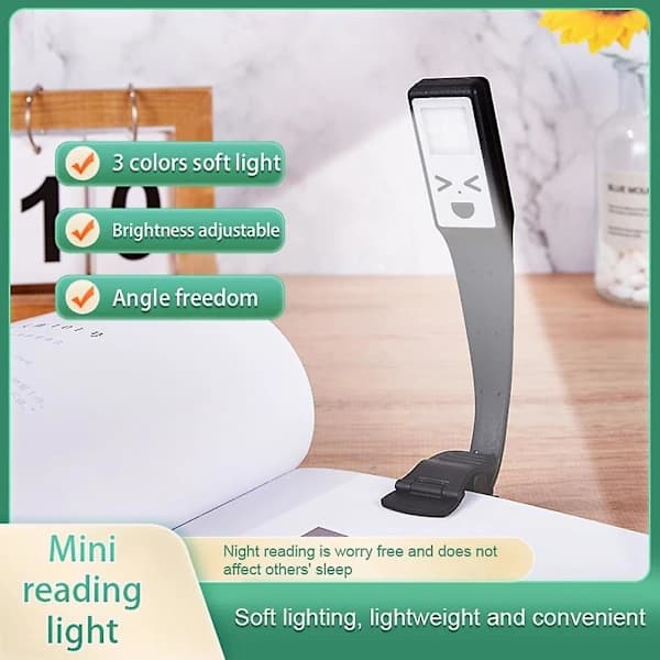 YJD-5335 Clip-On Book Light Three Color Temperatures Adjustable Reading Lamp