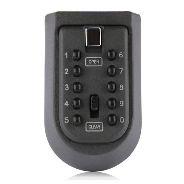 Compact Key Safe - Wall Mounted Mini Outdoor Push Button Key Box