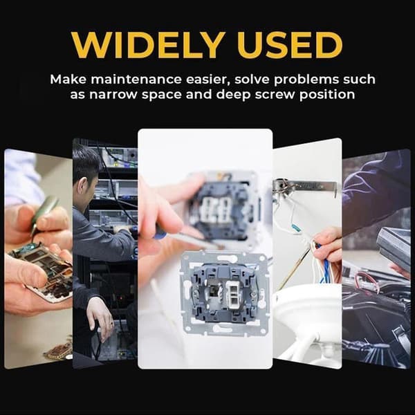 Semi-automatic Screwdriver Push Boind Holder Ratchet Screwdriver With Replaceable Bits, Ratchet Screwdriver, Pull-out Screwdriver, Semi-automatic Screw