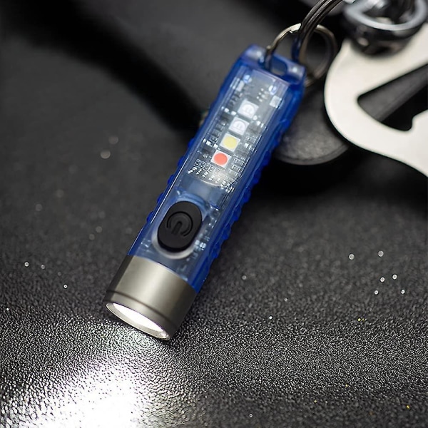 Mini Led Flash, Handheld Flash, 400 Lumens Outdoor Recharable High -functal Keychain Flash