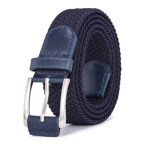110 cm Midjebälte Nålspänne Stretch Flätat Elastiskt (Blå)
