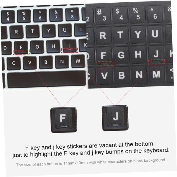 Keyboard Stickers for Laptops 10 pcs Universal Computer Protection Multilingual Layout Easy to Apply Clean the Keyboard