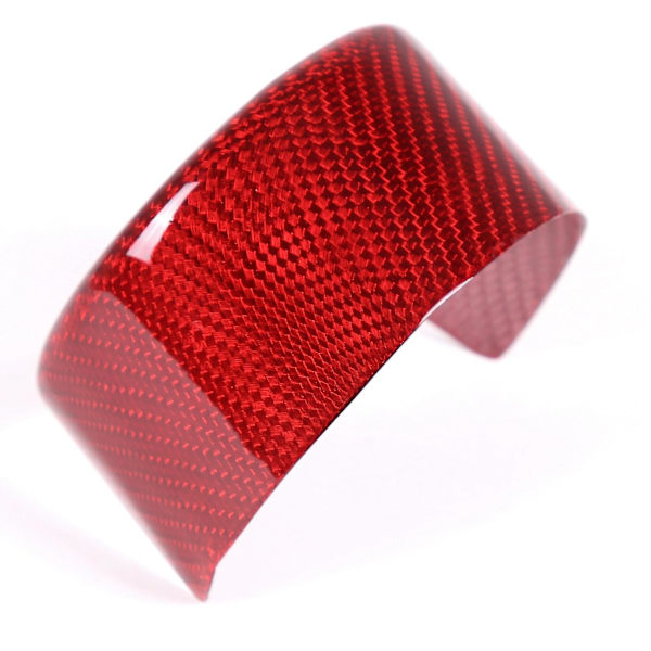 Bil Ægte Kulfiber Grill Logo Logo Ydre Ring Dæksel