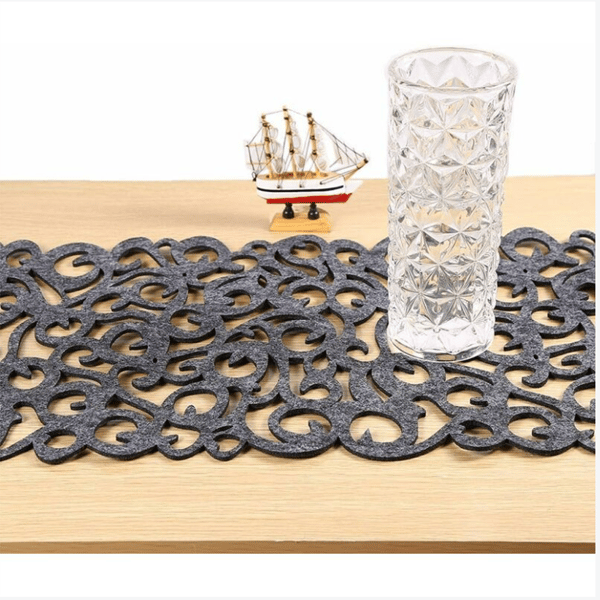 Vaskbar bordløper 102 x 29 cm mørkegrå