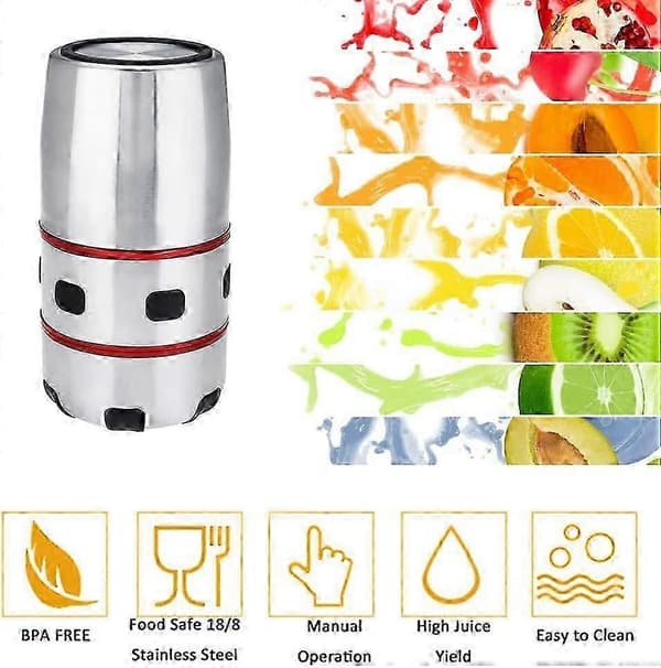 Juice press, manual citrus press and orange press - Metal lemon press, manual hand press