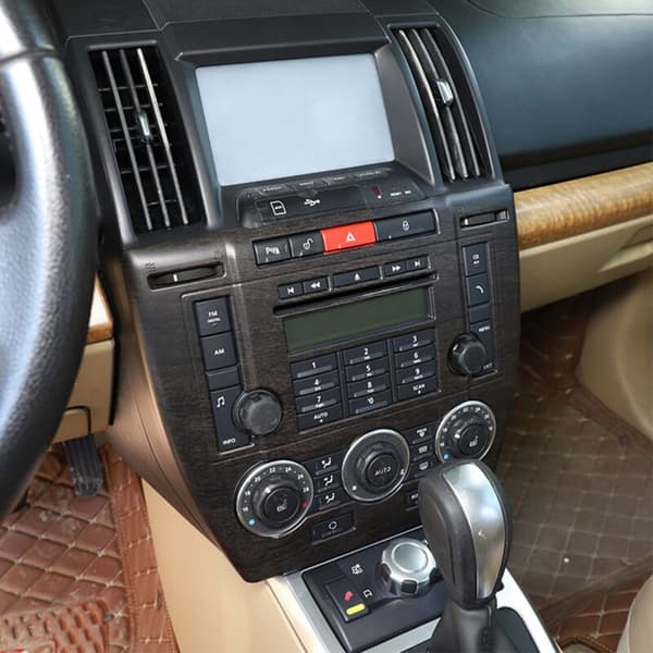 Bilstereo klimaanlæg CD-kontrolpanel trim mærkat til 2 2007-2012 (Sølv)