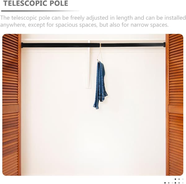 2 st teleskopiska utdragbara duschdraperistänger multifunktionella gardinstänger 30-50 cm