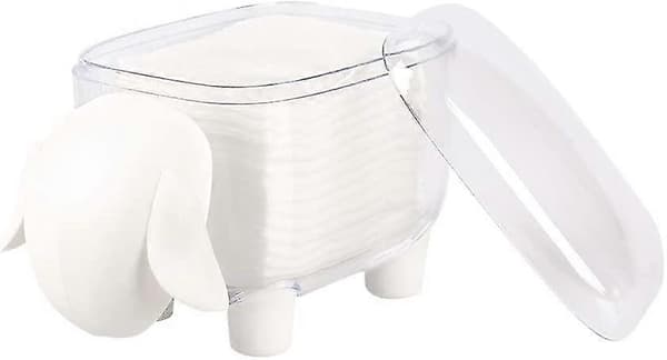 Bomullspinneholder, saueformet tannpirker, bomullsballdispenser, organisatorbeholder