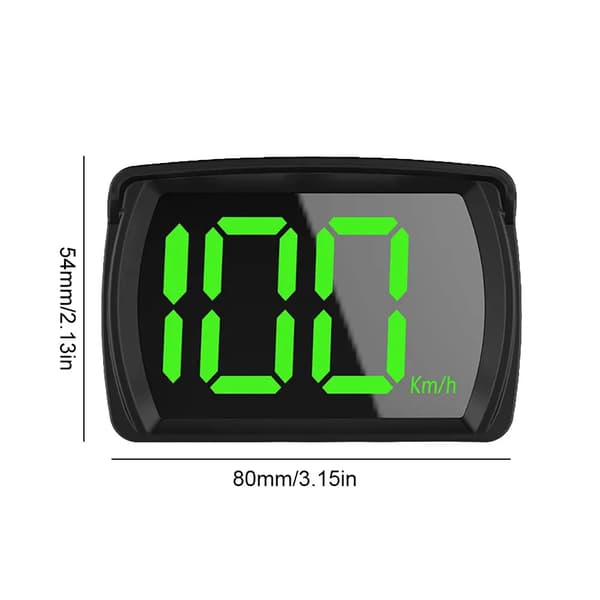 Universelt digitalt GPS-speedometer Dobbelt chips KMH MPH Påmindelse Meter