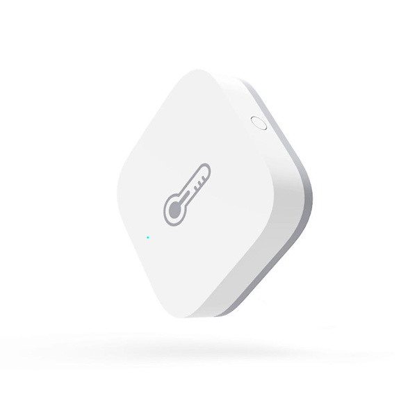 Temperatur- og Luftfugtighedssensor Smart Home Enhed Tryk Arbejde Hvid