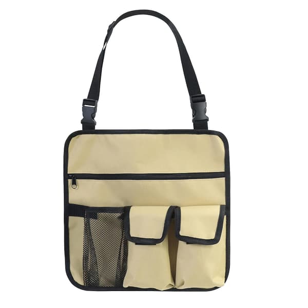 （Khaki）Campingstol Hengende Veske Armlene Side Organizer Strand Multi