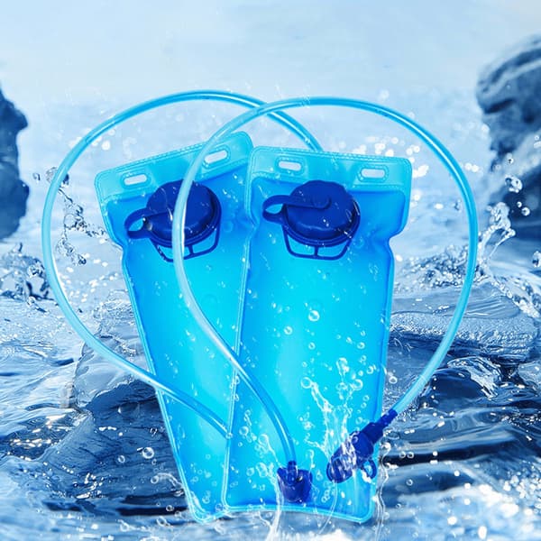 2-pack 2L Hydration Bladder - Leak-Proof Water Reservoir with Hose - Replacement Bladder for Hydration Backpack Hiking Cycling Running Blue blauw