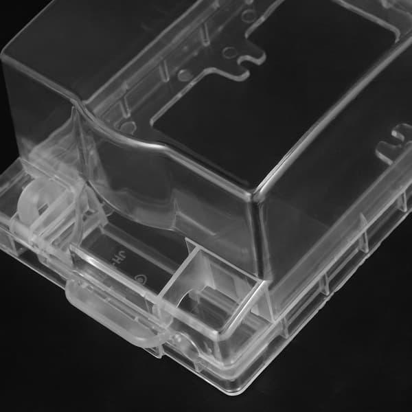 Outdoor Electrical Outlet Box, Clear Weatherproof Socket Cover, Universal Junction Box