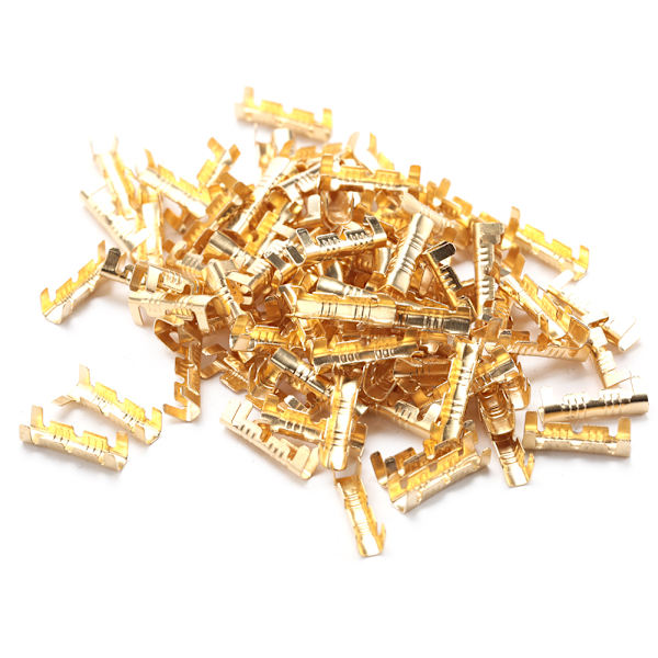 Quick Connect Cable Terminals 100pcs 0.5-1.5mm² Square Push Button Docking Connector Line