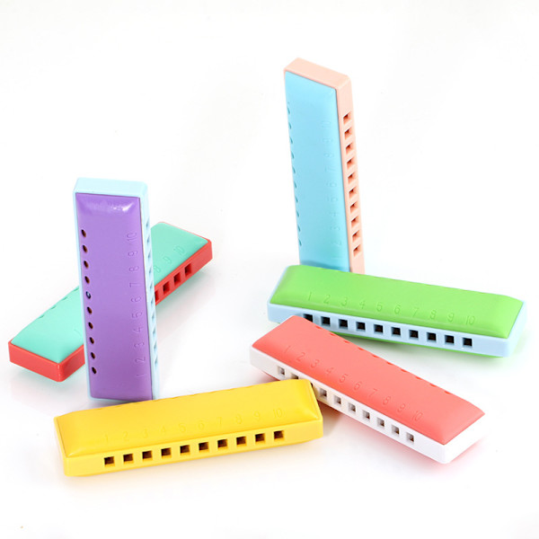 10-hulls Harmonium i C-dur i Resin for Barn, Nybegynner Armonica for Barn