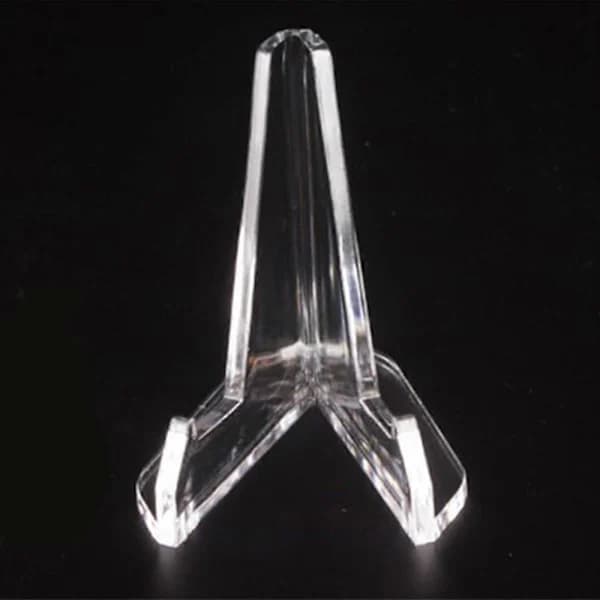 Acrylic Easel Stand Display Stand 68mm Height Clear Desktop Stable Holder For Decoration And Organizer