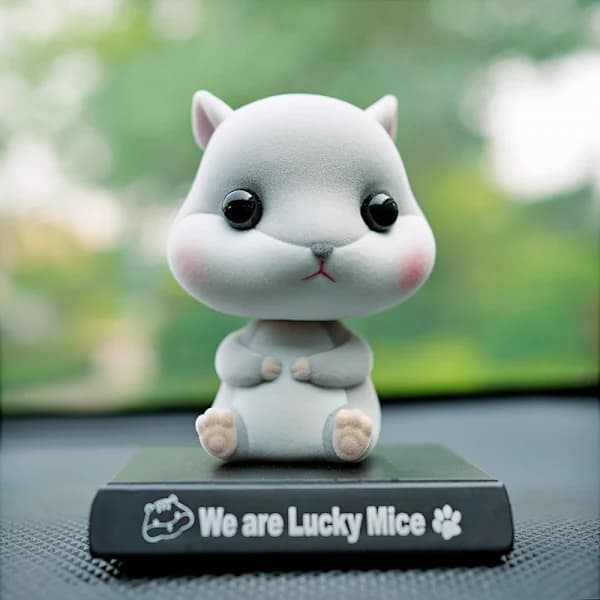 Creative Car Decoration Statue Miniature Animal That Moves
