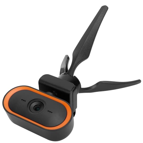 Computer Camera USB Webcam High Definition 2K Webcam for Live Video Conferencing Orange