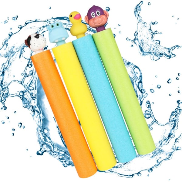 Påskkorgstoppare Vattenpistoler för barn, 4-pack Water Blaster Poolleksaker Utomhusvattenleksaker för barn Bakgård Vattenspel Squirt