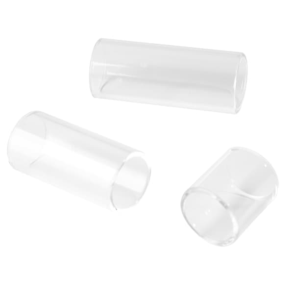 3 stk. guitar slide glas finger slider instrumenttilbehør til spillepræstation
