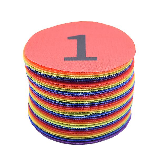 36 stk. Tal-klistermærker Spil Træning Klistermærke Tæppe Markering Positionering Klistermærke 10X10cm 10X10cm