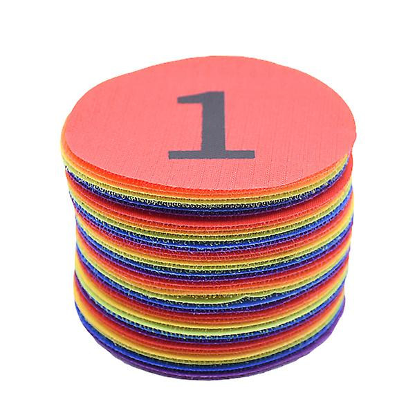 36 stk Tall-klistremerker Spill Treningsklistremerke Teppet Markering Plassering Klistremerke 10X10cm 10X10cm