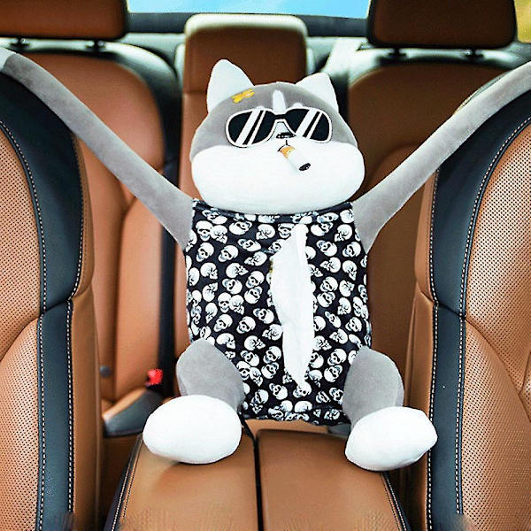 Universal Cartoon Animal Tissue Box Car Inre Armst d Box Kompatibel med Servett Tissue Box Cover Holder Po