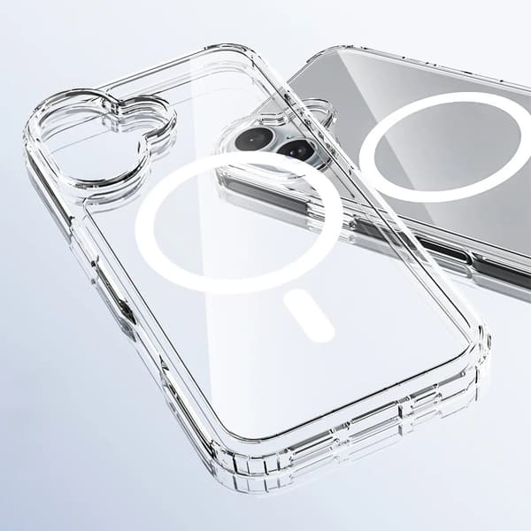 iPhone 16 Plus Magnetiskt Mobilskal Magsafe Kompatibelt Transparent