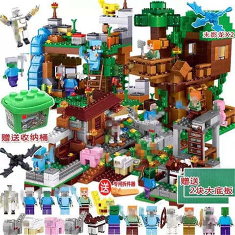 Pixel Adventure Building Blocks – Creative Building Toy for Boys *Four Evil Dragons* Four Evil Dragons