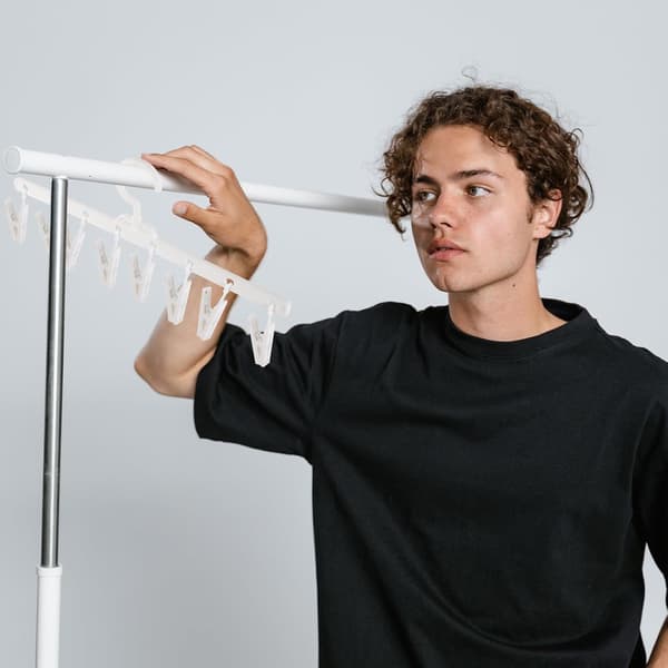 8 Clips Windproof Clips Multifunctional Hanger Sock Holder PP Material Well-Sewn Foldable Design