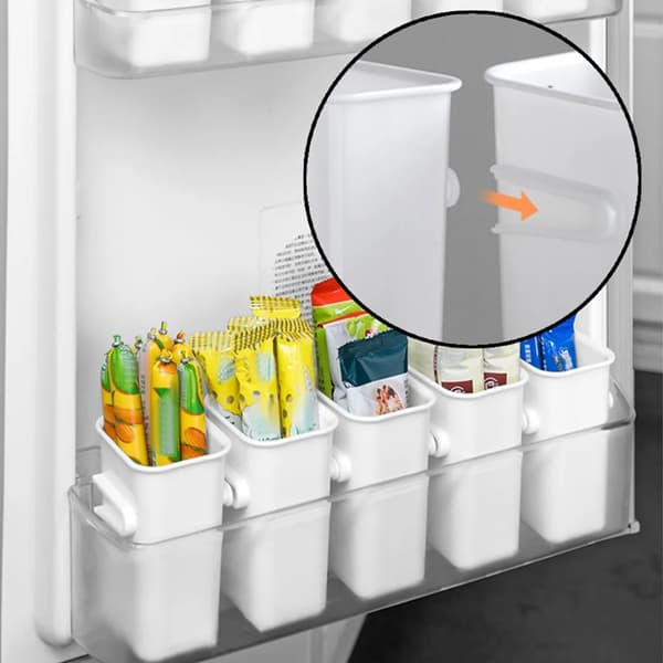 6-pack kylskåpsarrangör förvaringslåda förvaringsfack kylskåpsdörrarrangör