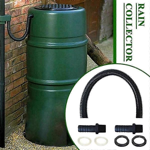 Rain Barrel Connector Kit Includes Connection Hose, Rain Barrel Feedthrough, Rainwater Collector, Rain Barrel
