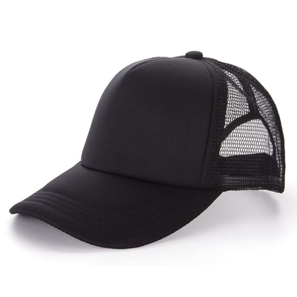 Trucker Cap Mesh Cap - Cap with Mesh Black Black One Size