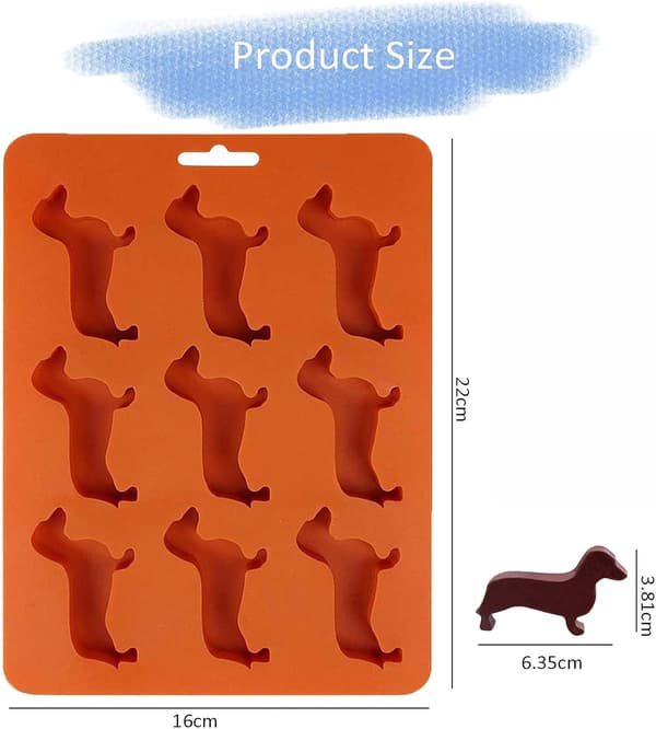 Dachshund-formede silikonisformer for isbiter