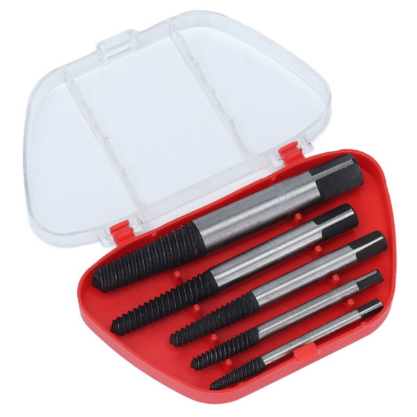 High Strength Heat Treated Steel Bolt Extractor Set Precision Thread Screw Extractor