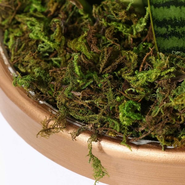 3-pack Konstgjord Mossa, Falsk Färsk Grön Mossa, Dekorativ Falsk Mossa i Bulk för Blommor, Växter, Trädgård, Gräsmatta, Hantverk, Dekoration