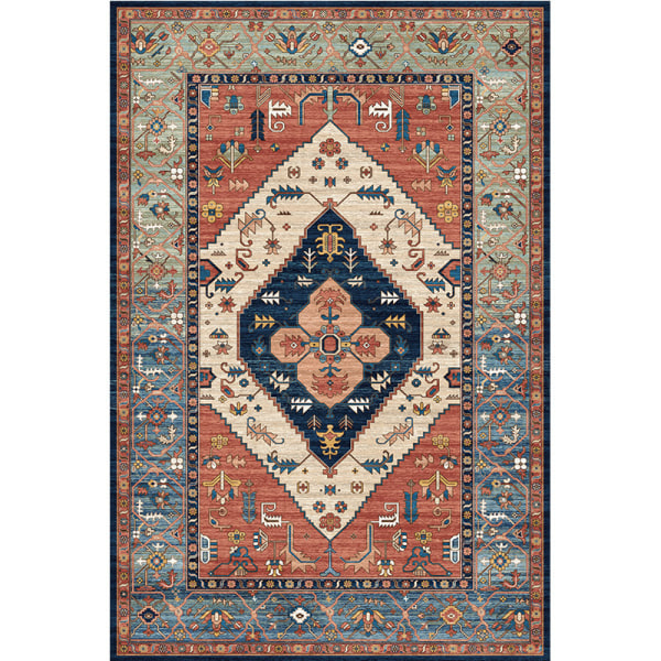 Traditionell matta Halkfri nödställd klassisk persisk orientalisk dekorativ dörr Entré inredning i sovrummet，200*300 cm