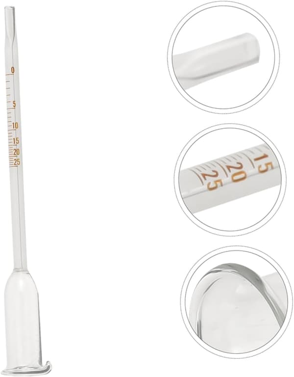 2 stk. hydrometer til hjemmelavet vin, alkoholglas-hydrometer til brygning, præcis måleanordning