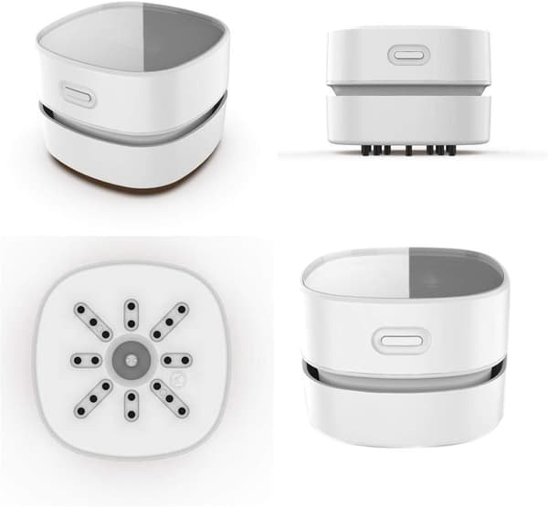 1 stk mini trådløs bordstøvsuger, USB-opladelig, 90 minutter