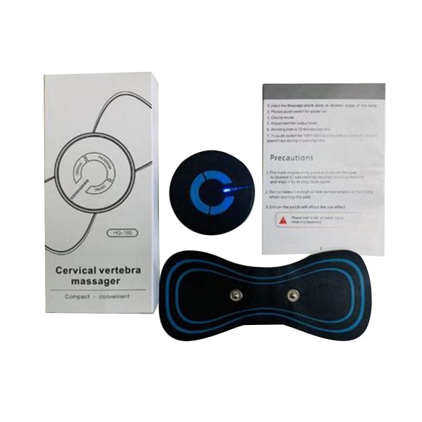Lymfdräneringsmassagedyna, Minis Pocket Massage Stick, Portabel Cervical Massage StickBlue Blue
