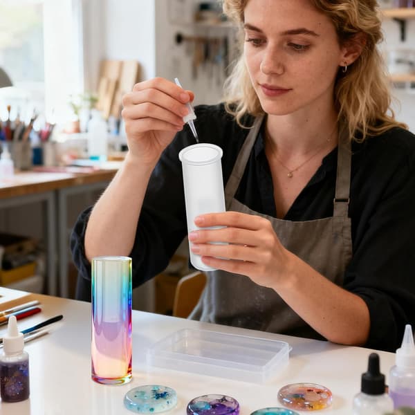 Vaseform DIY Silikonform for å lage epoksyharpiksblomstervaser