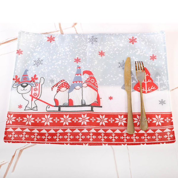 Jultomte Nisse Älg Julbordstablett Rektangulär Julbordstablett Grå